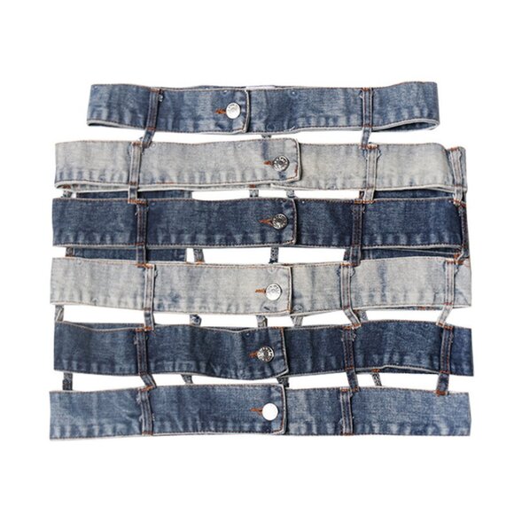 Multistory Cutout Mini Skirt - Picture 2 of 6